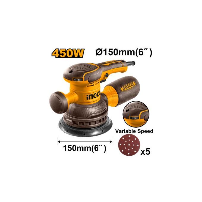 Ingco ponceuse rotative 450W/150MM rs4516-1