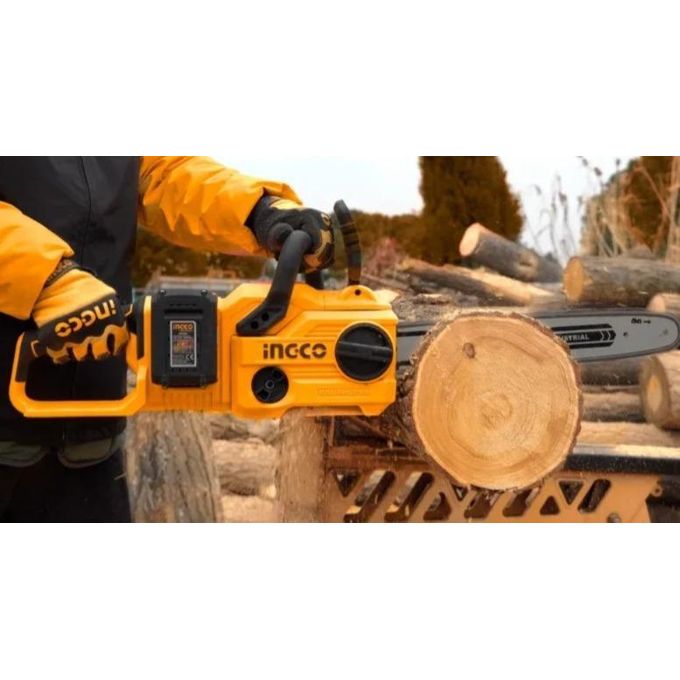Ingco scie a chaine tronconneuse sans fils 40v/16"+2bat 4ah+charg cgsli401682-2