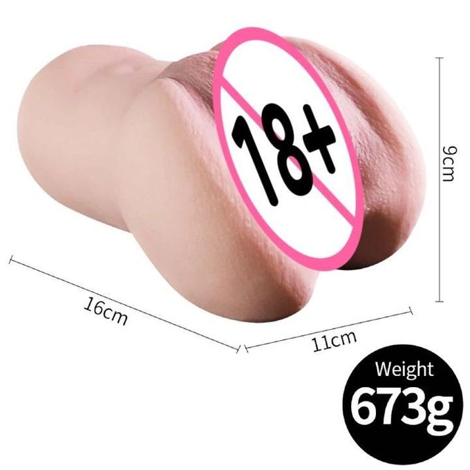 Jiu Ai Cup De Stimulation Masculine Double Entrée En Silicone Souple - Vibromasseur / Jouet Sexuel , Waterproof-4