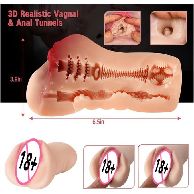 Jiu Ai Cup De Stimulation Masculine Double Entrée En Silicone Souple - Vibromasseur / Jouet Sexuel , Waterproof-6