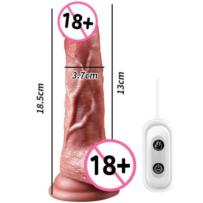 Jiu Ai Gode Oscillant 18.5 cm Texture Réaliste - Vibromasseur / G Spot- Vibrateurs Sex Toy, Jouet Sexuel Pour Femmes Waterproof-3
