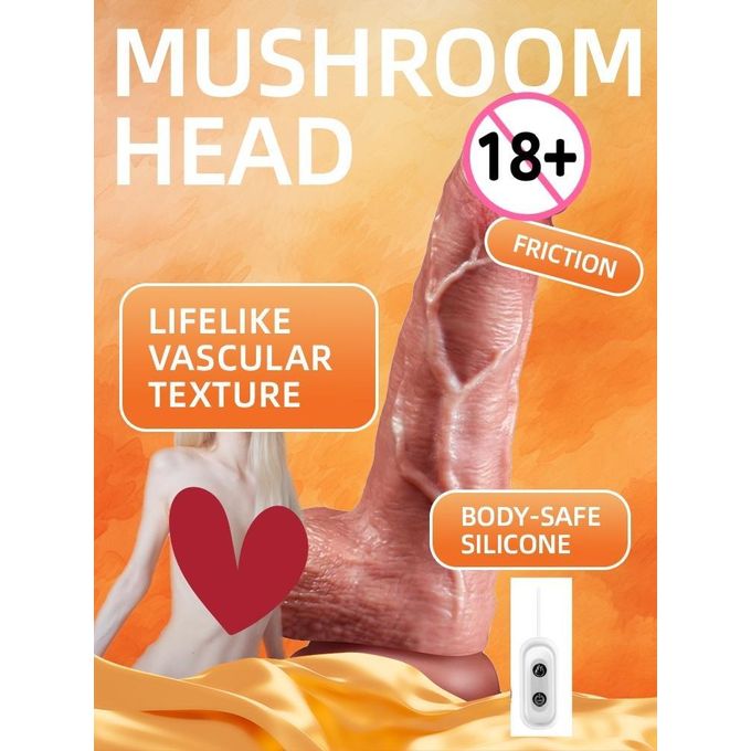 Jiu Ai Gode Oscillant 18.5 cm Texture Réaliste - Vibromasseur / G Spot- Vibrateurs Sex Toy, Jouet Sexuel Pour Femmes Waterproof-5