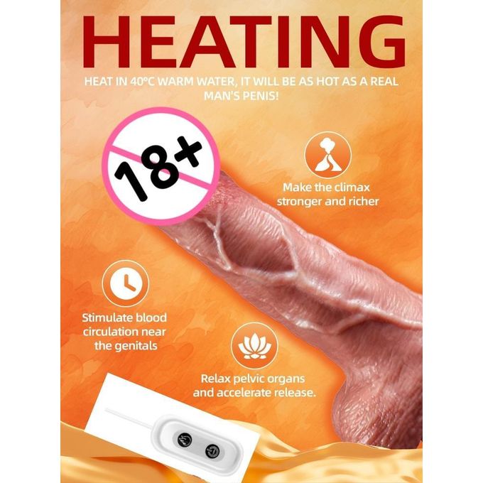 Jiu Ai Gode Oscillant 18.5 cm Texture Réaliste - Vibromasseur / G Spot- Vibrateurs Sex Toy, Jouet Sexuel Pour Femmes Waterproof-6