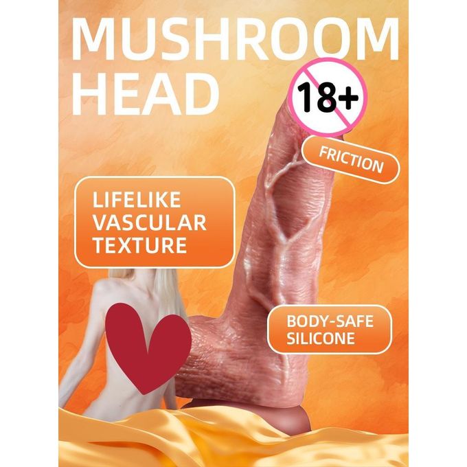 Jiu Ai Gode Réaliste 19 cm Texture Veinée - Vibromasseur / G Spot- Vibrateurs  Sex Toy, Jouet Sexuel  Waterproof-2