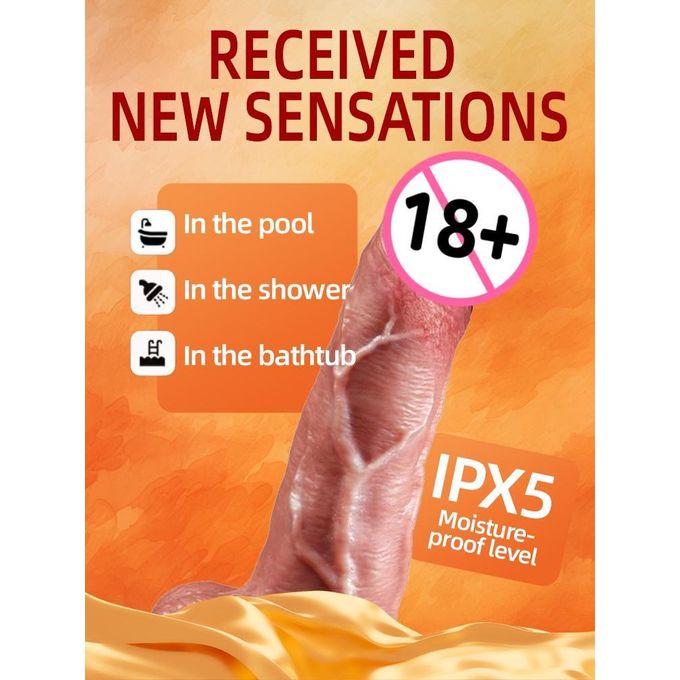 Jiu Ai Gode Réaliste 19 cm Texture Veinée - Vibromasseur / G Spot- Vibrateurs  Sex Toy, Jouet Sexuel  Waterproof-8