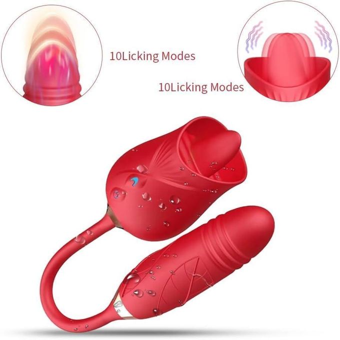 Jiu Ai Vibromasseur 3 En 1 De Rose, Vibromasseur G Spot Jouet Sexuel Rechargeable-6