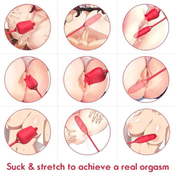 Jiu Ai Vibromasseur 3 En 1 De Rose, Vibromasseur G Spot Jouet Sexuel Rechargeable-8