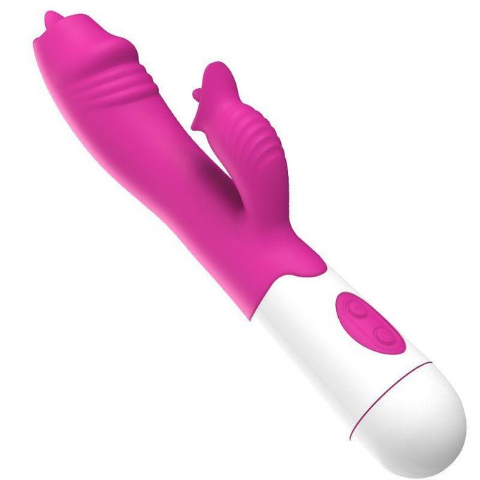 Jiu Ai Vibromasseur Double Langue Pour Femmes, Stimulateur De Point G, Jouet Sexuel En Silicone Rechargeable Et Étanche-2