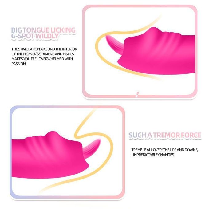 Jiu Ai Vibromasseur Double Langue Pour Femmes, Stimulateur De Point G, Jouet Sexuel En Silicone Rechargeable Et Étanche-6