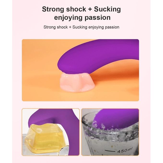 Jiu Ai Vibromasseur Lapin Électrique En Silicone Souple, Gode - G Spot- Vibrateurs Sex Toy, Jouet Sexuel Waterproof-3