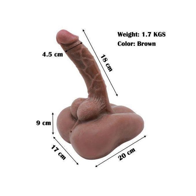 Khufuzi Godemiché liquide réaliste 3D avec base, tunnel anal, masturbateur, poupée sexuelle pour adultes, grands sextoys pour hommes et femmes-3