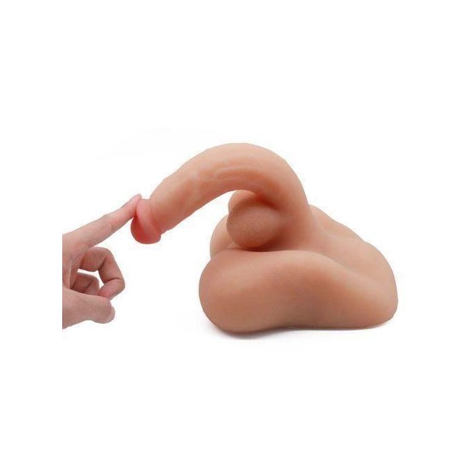 Khufuzi Godemiché liquide réaliste 3D avec base, tunnel anal, masturbateur, poupée sexuelle pour adultes, grands sextoys pour hommes et femmes-5