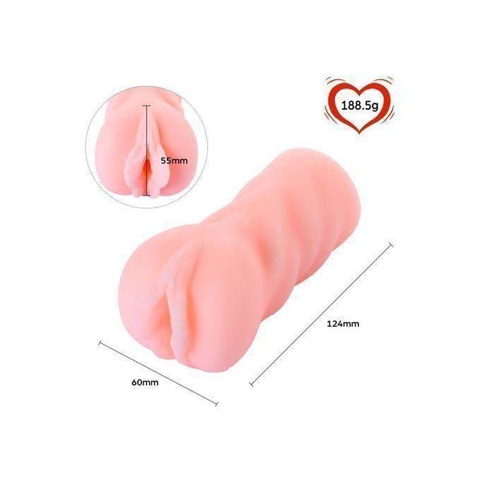 Khufuzi Masturbateur masculin compact en forme de vagin, gel lubrifiant gratuit, vagin 3D réaliste, masturbateur, poupée sexuelle réaliste pour hommes-3