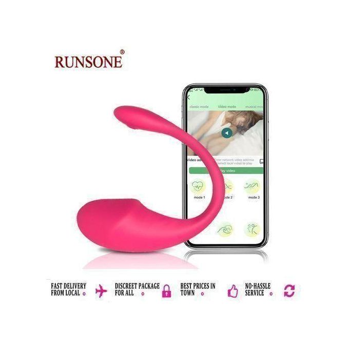 Khufuzi Vibromasseur sans fil portable, application de base, télécommande longue portée intelligente, gode pour adultes, boule de Kegels, jouet sexuel pour femmes-1