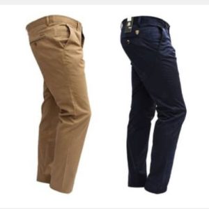 lot de 2 pantalon homme -bleu-kaki