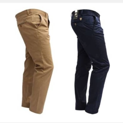 lot de 2 pantalon homme -bleu-kaki