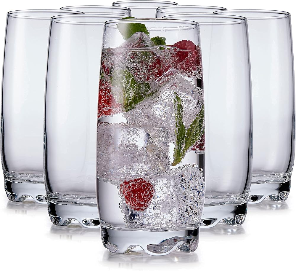 Lot de 6 verres à boire en verre texturé, 300 ml (Copie) (Copie) (Copie) (Copie)