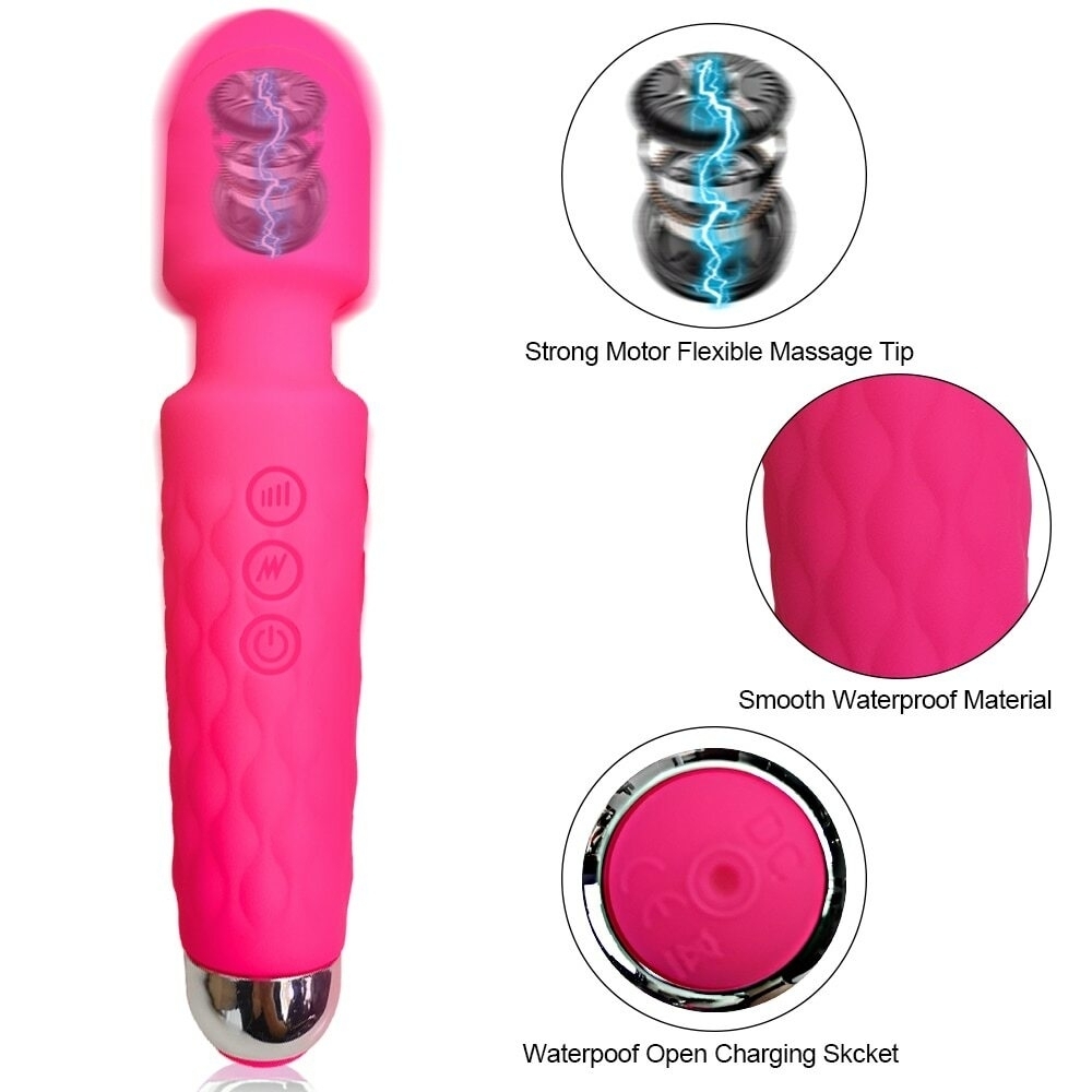LZDUATAN Vibromasseur  Rechargeable à 20 Modes-11