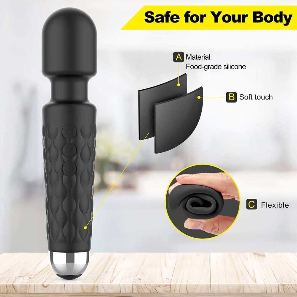 LZDUATAN Vibromasseur  Rechargeable à 20 Modes-11