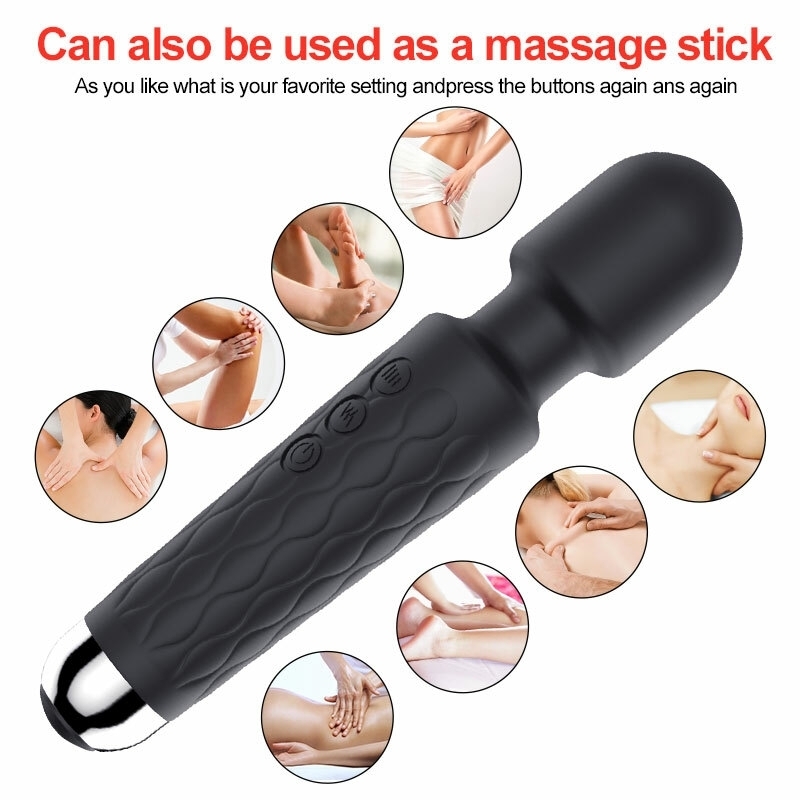 LZDUATAN Vibromasseur  Rechargeable à 20 Modes-12