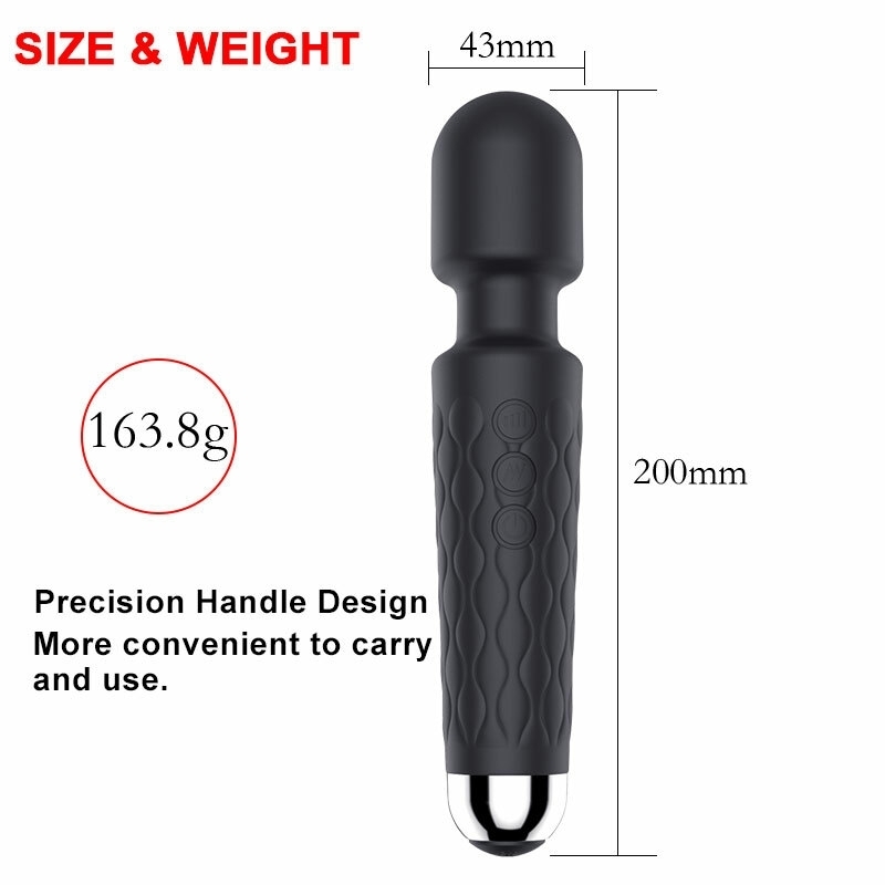 LZDUATAN Vibromasseur  Rechargeable à 20 Modes-16