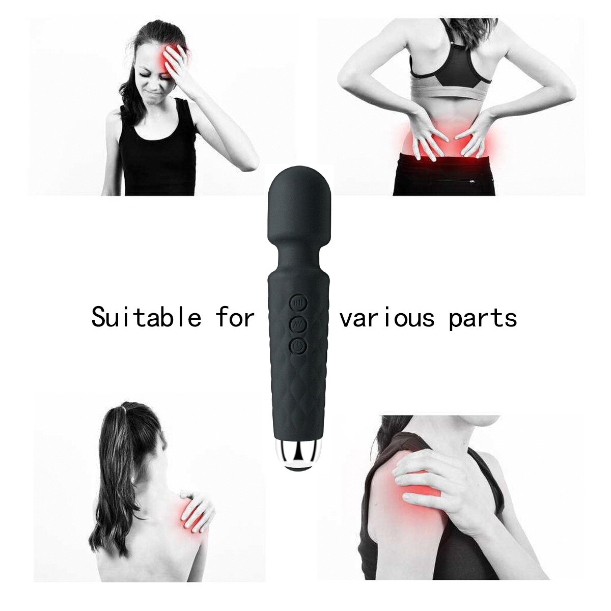 LZDUATAN Vibromasseur  Rechargeable à 20 Modes-17
