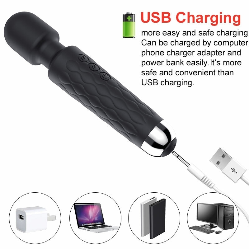 LZDUATAN Vibromasseur  Rechargeable à 20 Modes-17