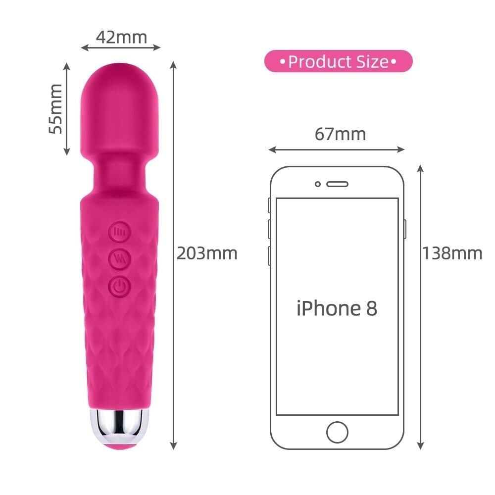LZDUATAN Vibromasseur  Rechargeable à 20 Modes-18
