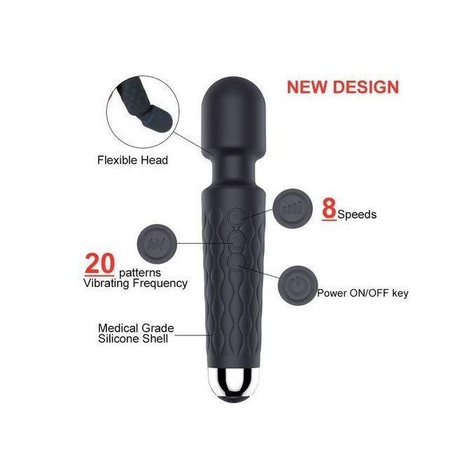 LZDUATAN Vibromasseur  Rechargeable à 20 Modes-3