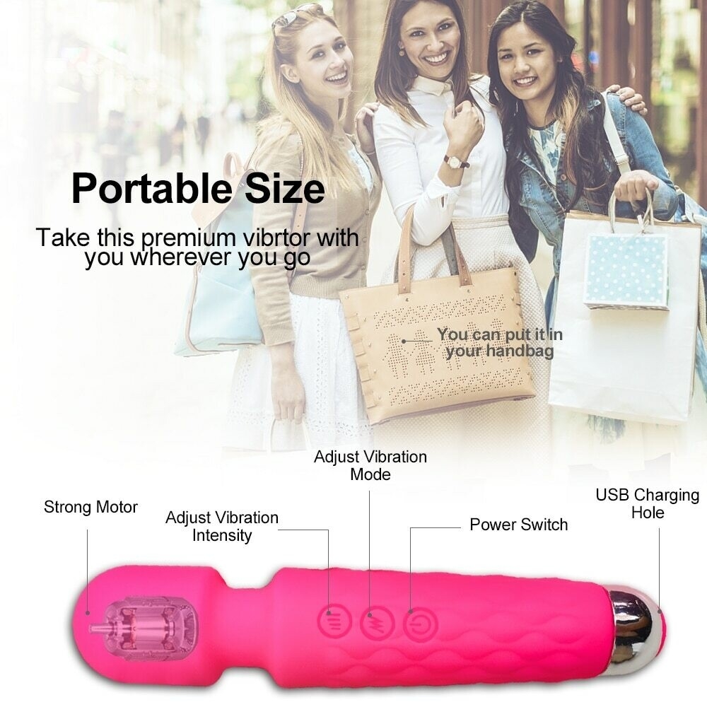 LZDUATAN Vibromasseur  Rechargeable à 20 Modes-8
