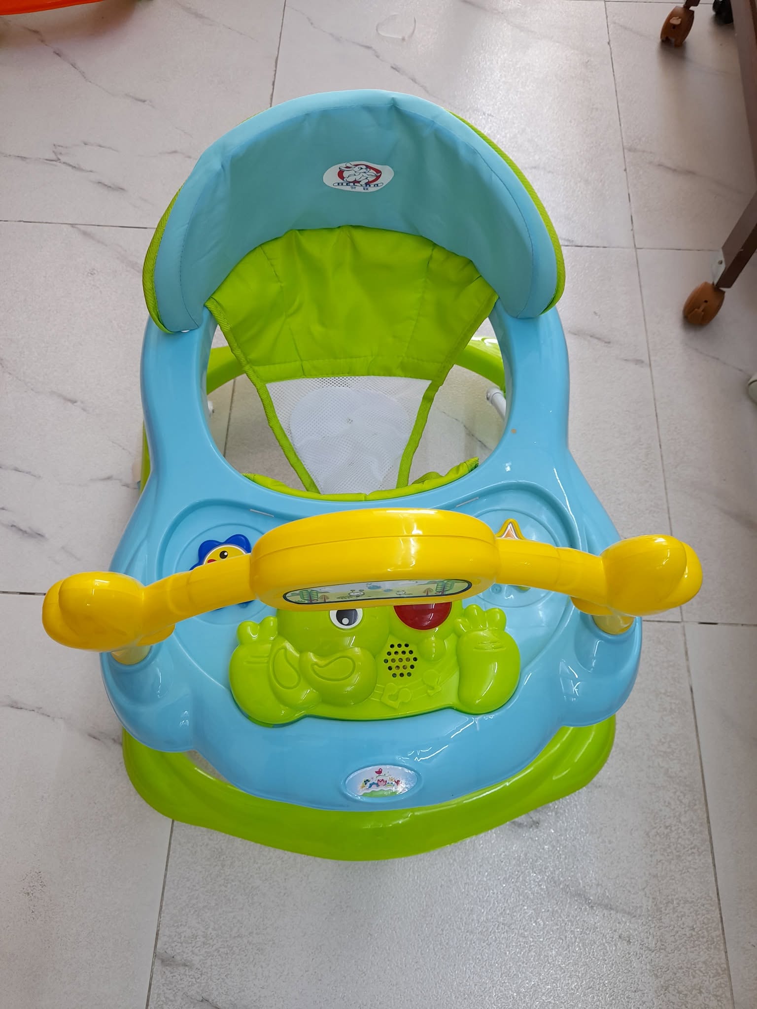 Marche bébé/trotteur pour bébé, lumière, vibrateur avec musique, roues pour enfants - Rose-1