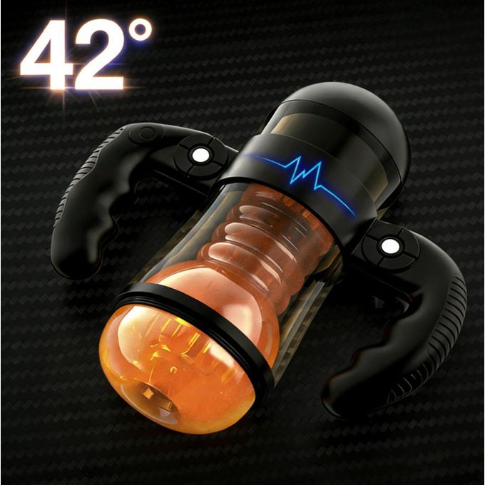 Masturbateur Masculin Electrique Rétractable Entièrement Automatique Avec Ventouse Chauffante Et Vibration, Texture Vaginale 3D Réaliste, Masturbateur Pour L'entraînement Du Pénis, Sextoy Pour Hommes-3