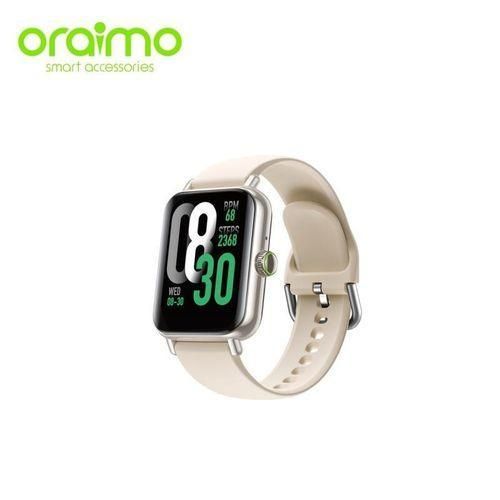 Montre connectée Oraimo Watch 6 Pro - 2 bracelets( Noir et beige) 1,69'' entièrement tactile