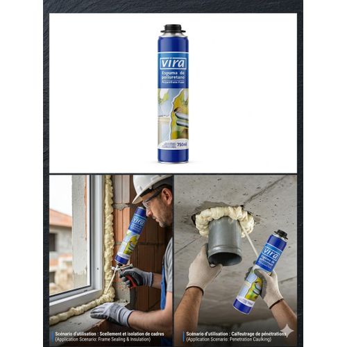 Mousse Polyuréthane Expansive Professionnelle – Isolation & Étanchéité Haute Performance 750ML