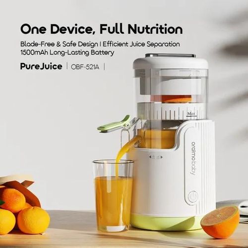 Oraimo Presse-agrumes Bébé Intelligent à Conception Sûre Rechargeable PureJuice