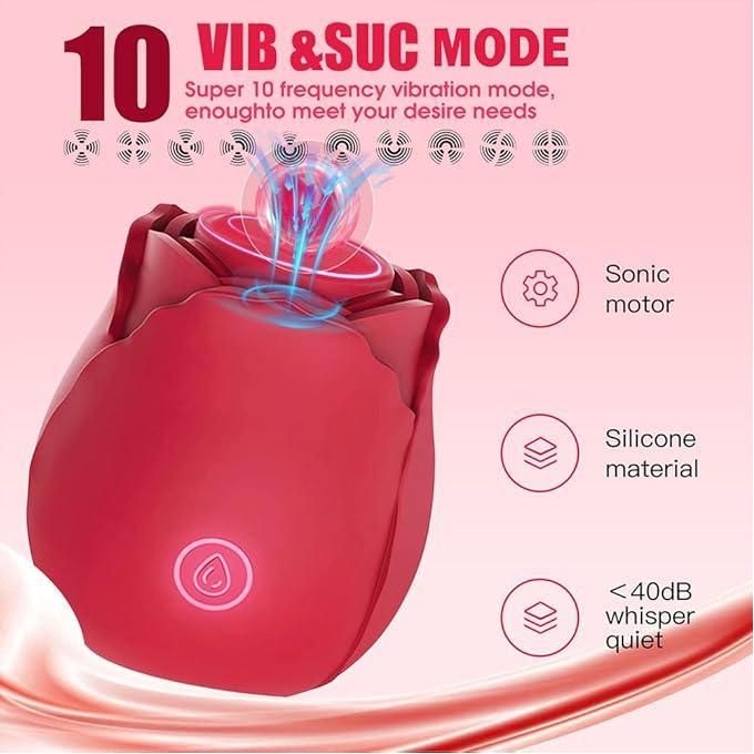 Outil pour adultes Rose 2026, ventouse clitoridienne Rose pour femmes G-20 Nouveau vibromasseur Rose, vibromasseur à succion, machine électrique automatique, jouet pour adultes pour couples, rouge-1
