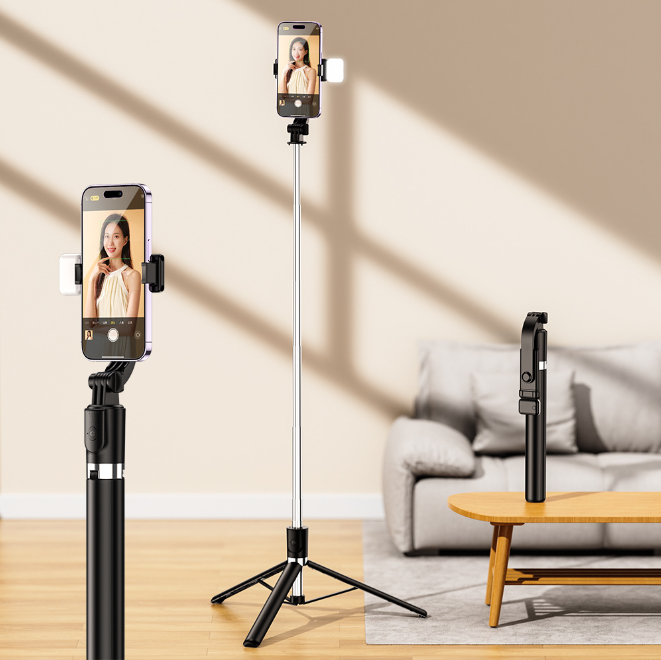 Perche Selfie Trépied 1.7M – Support Smartphone Multifonction