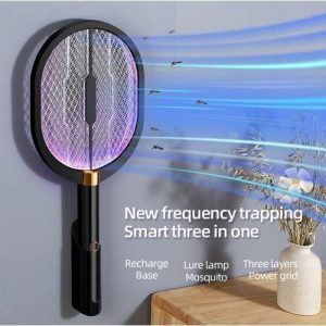 Raquette Anti-moustiques électrique 3 En 1, Rechargeable Par USB, Photocatalyseur (Copie)
