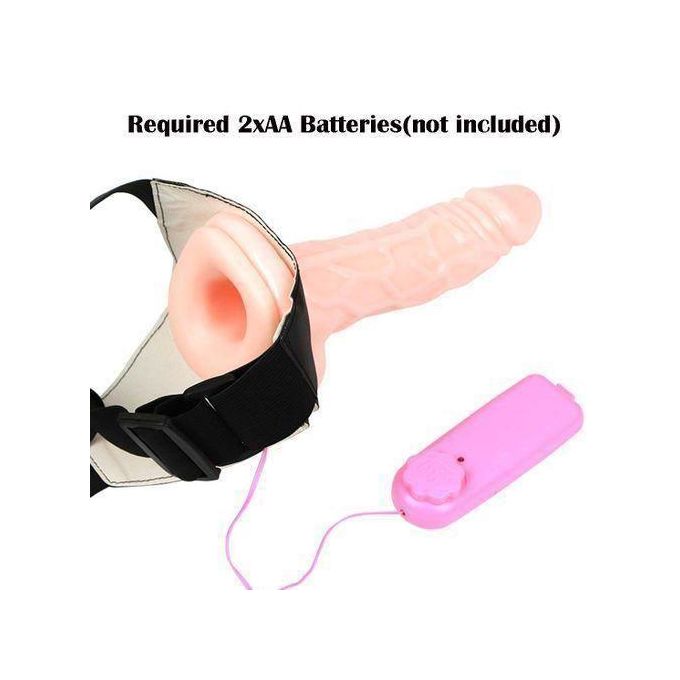 RUNSONE Godemiché réaliste à harnais ajustable, vibromasseur point G, jouet sexuel pour adultes (vagin, anal) pour couples lesbiens, femmes et hommes.-6