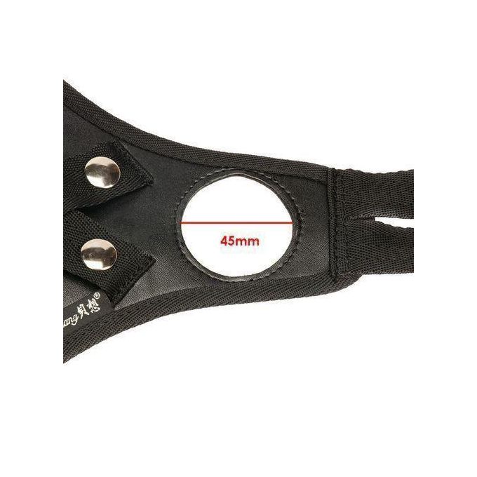 RUNSONE Gros godemichet anal avec harnais ajustable, sextoy universel pour femmes, lesbiennes, hommes et couples.-5