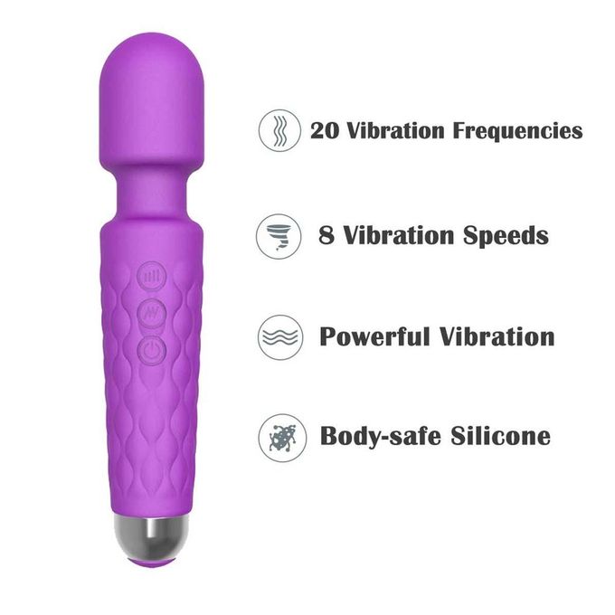 RUNSONE Masseur compact pour clitoris et mamelons, vibromasseur de petite taille, rechargeable, sans fil, pour la relaxation musculaire et le plaisir anal. Jouet sexuel puissant et amusant pour femmes et hommes. Cadeau idéal pour votre petite amie ou épouse.-2