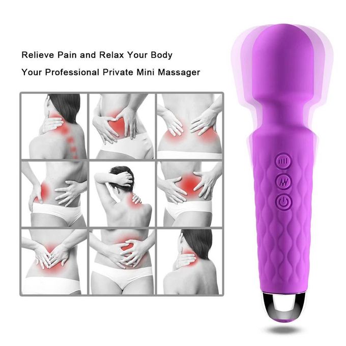 RUNSONE Masseur compact pour clitoris et mamelons, vibromasseur de petite taille, rechargeable, sans fil, pour la relaxation musculaire et le plaisir anal. Jouet sexuel puissant et amusant pour femmes et hommes. Cadeau idéal pour votre petite amie ou épouse.-5