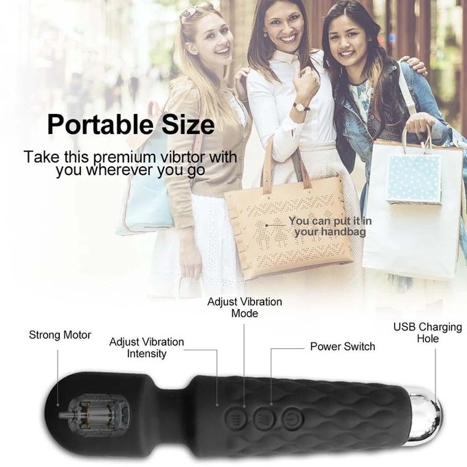 RUNSONE Masseur compact pour clitoris et mamelons, vibromasseur de petite taille, rechargeable, sans fil, pour la relaxation musculaire et le plaisir anal. Jouet sexuel puissant et amusant pour femmes et hommes. Cadeau idéal pour votre petite amie ou épouse.-7