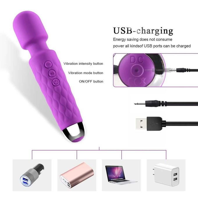 RUNSONE Masseur compact pour clitoris et mamelons, vibromasseur de petite taille, rechargeable, sans fil, pour la relaxation musculaire et le plaisir anal. Jouet sexuel puissant et amusant pour femmes et hommes. Cadeau idéal pour votre petite amie ou épouse.-8