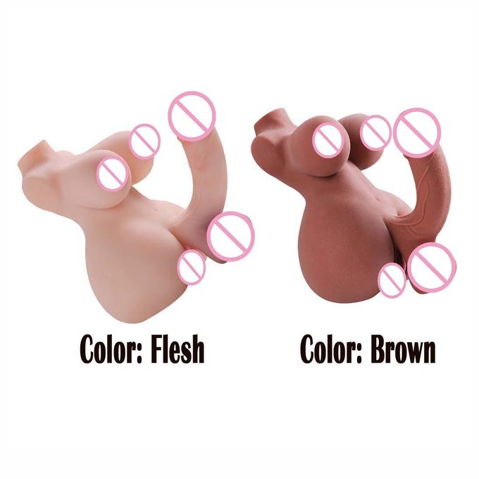 RUNSONE Poupée sexuelle she-male de 2kg, torse réaliste avec gode et vagin serré, tunnel anus, sexe flexible, masturbateur pour femmes, hommes, jouets sexuels unisexes pour adultes, pour couple femme, les-bienne, g-a-y-3