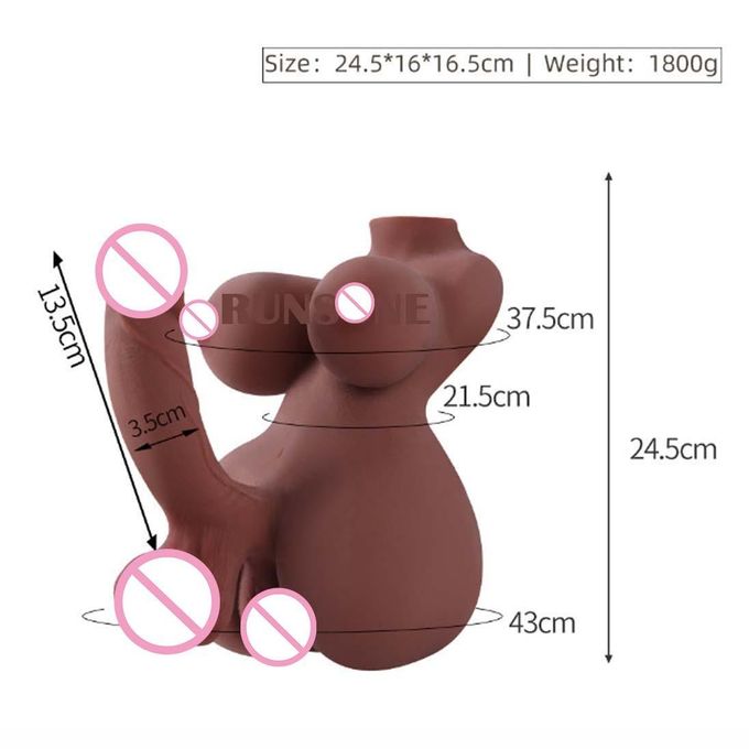 RUNSONE Poupée sexuelle she-male de 2kg, torse réaliste avec gode et vagin serré, tunnel anus, sexe flexible, masturbateur pour femmes, hommes, jouets sexuels unisexes pour adultes, pour couple femme, les-bienne, g-a-y-6
