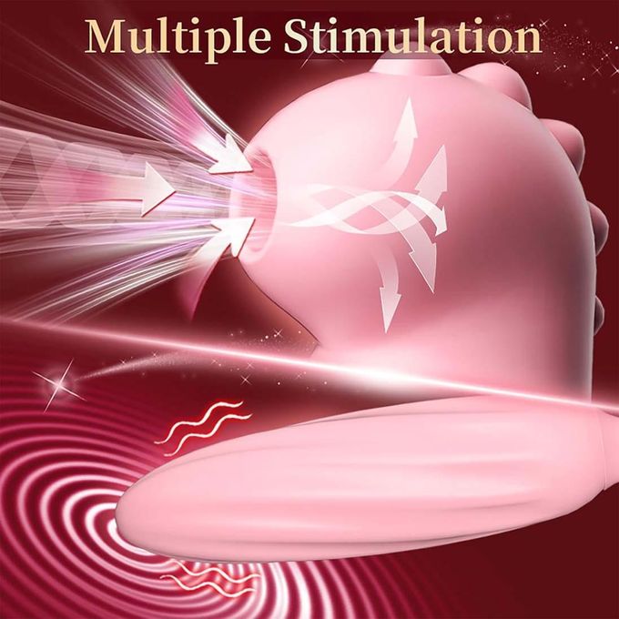 RUNSONE Vibrateur discret 3 en 1 à succion et vibrations, masseur mignon en forme de queue de dinosaure pour clitoris, mamelons et anal. 12 modes de succion et de vibrations. Jouet sexuel pour adultes.-2