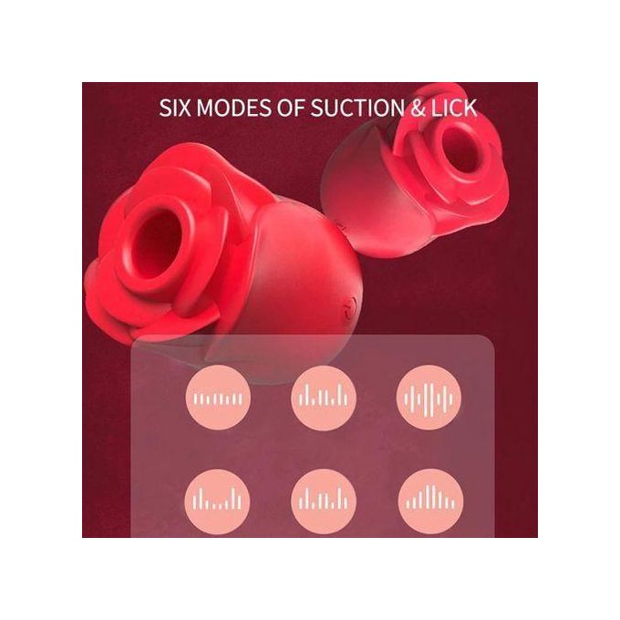 RUNSONE Vibromasseur 2 en 1 en forme de rose, stimulant clitoridien et langue, puissant, rechargeable, étanche, compact et masturbateur pour adultes, jouet sexuel idéal, cadeau parfait pour femmes, épouses, petites amies et couples.-4