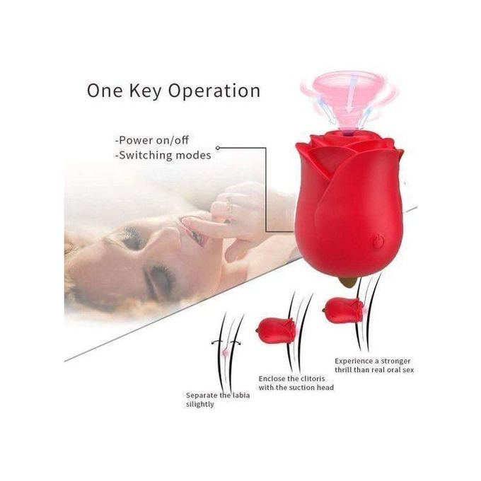 RUNSONE Vibromasseur 2 en 1 en forme de rose, stimulant clitoridien et langue, puissant, rechargeable, étanche, compact et masturbateur pour adultes, jouet sexuel idéal, cadeau parfait pour femmes, épouses, petites amies et couples.-5