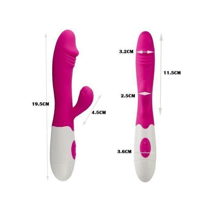 RUNSONE Vibromasseur amélioré pour femmes, puissant gode en silicone pour point G, 10 modes, masseur personnel pour adultes, stimulateur vaginus et clitoridien silencieux, 2 moteurs à plusieurs vitesses, vibromasseur lapin, best-seller, jouet sexuel féminin-2